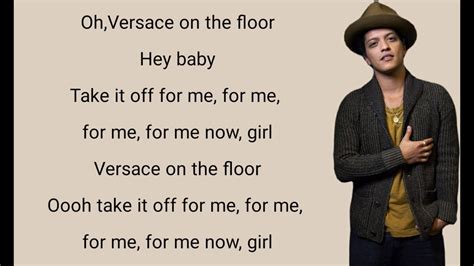 bruno mars versace on the floor lyrics español